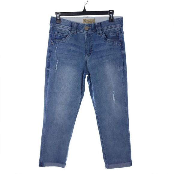 Democracy Womens Size 6 "Ab" Technology Cuffed Cropped Jeans - Picture 1 of 13